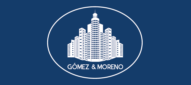 logo gomezymoreno azul